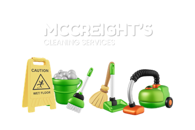 McCreight's cleaning services illustration logo